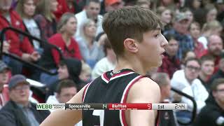 Spencerville vs Bluffton Boys Basketball 222024 [upl. by Sara]