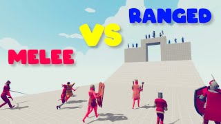 MELEE TEAM vs RANGED TEAM classic units  TABS  Totally Accurate Battle Simulator [upl. by Octavian487]