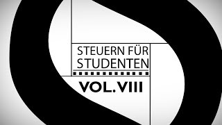 Vol VIII  Zweitstudium steuerrechtlich behandeln  Steuern für Studenten [upl. by Ecinwahs]