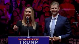 Eric amp Laura Trump full speech at rally in Madison Square Garden Oct 27 2024 [upl. by Feer]