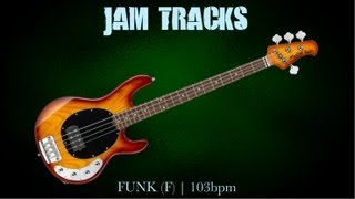 Funk Bass Backing Track F  103 Bpm  MegaBackingTracks [upl. by Hagai]