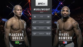 Ronaldo quotJacarequot Souza vs Yoel Romero Full Fight Full HD [upl. by Epner]