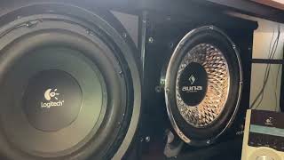 Logitech subwoofer en auna subwoofer test [upl. by Sylram725]