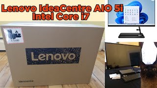 Unboxing and Set up Lenovo IdeaCentre AIO 5i  Intel Core i7 [upl. by Anaeli374]