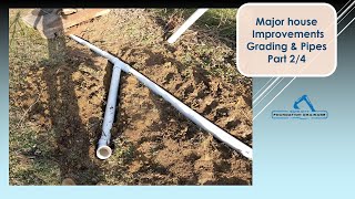 Comprehensive drainage solutions Part 24  Grading Pipes Concrete Tear out [upl. by Gninnahc]