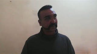 Pakistan military releases video of captured Indian pilot [upl. by Murrell]