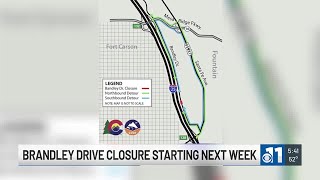 Colorado Department of Transportation scheduled temporary closure of Brandley Drive [upl. by Nived]