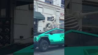 Cyber Skeleton is spotted cruising the streets of DTLA ￼ [upl. by Allanson]