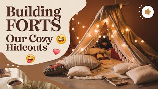 Building Forts Our Cozy Hideouts 🏰🛏️BuildingForts SecretHideouts CozyCorners [upl. by Lars]