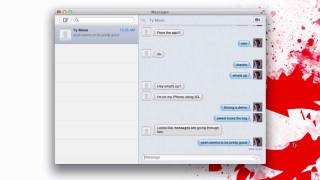 iMessages for Mac OS X 107 Lion  Messages [upl. by Eirelav421]