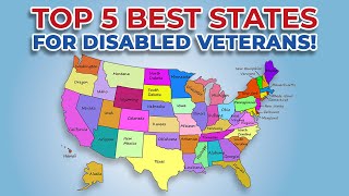 Top 5 BEST States for Disabled Veterans [upl. by Akerley]