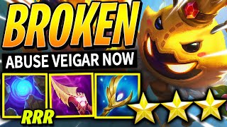 ABUSE VEIGAR for FREE WINS in TFT SET 12  RANKED Best Comps  TFT Patch 1415  Teamfight Tactics [upl. by Annayat]