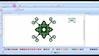 1505 Converting an Embroidery Design to a Painted Design in DesignWorks [upl. by Nyar]