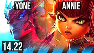 YONE vs ANNIE MID  KR Diamond  1422 [upl. by Sylado]