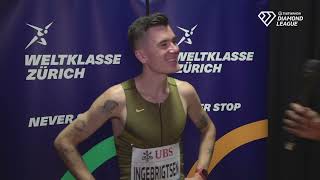 Jakob Ingebrigtsen 1500m 2nd At The Zurich Diamond League [upl. by Gowrie]