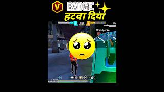 3 YouTuber removed V badge 😢😢 foryou freefiremax facts vbadge respect shorts [upl. by Jacobina]