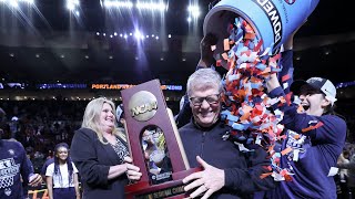 AUDIO Geno Auriemma  UConn womens basketball  NCAA Tournament postgame locker room USC  41 [upl. by Ahtinak]