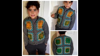 Abrigo crochet y dos agujas Parte 1 crochetpatterns crochet tejercrochet [upl. by Talbot972]