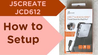 J5Create JCD612 hub How to use [upl. by Alcot]