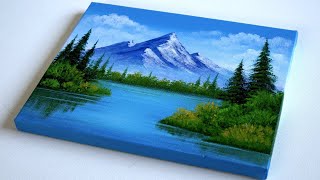 Acrylic Painting for Beginners A StepbyStep Landscape Painting Tutorial for Beginners on Canvas [upl. by Lehsar]