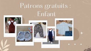 COUTURE  Patrons couture gratuits  Enfant [upl. by Hajan110]