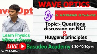 Wave Optics Newtons Corpuscular theory and Huygens wave theory of light  QampA [upl. by Hornstein101]