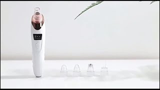 5 in 1 Electric Rechargeable Black Head Remover Machine Acne Oil Vacuum Suction Face Pore Cleaner [upl. by Asiilanna240]