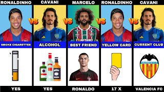 Comparisons Ronaldinho vs Marcelo vs Cavani [upl. by Aihsas464]