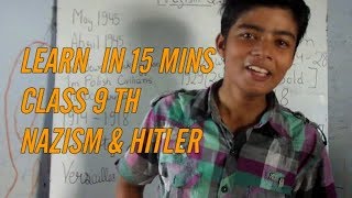 CLASS 9TH HISTORY CH 3 NAZISM AND HITLER [upl. by Si168]