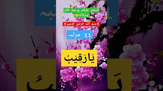 Ya Raqibu ka wazifa l duawazifaviralquran [upl. by Akenat]