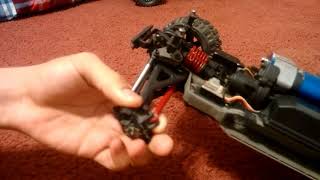 Traxxas ERevo 116 knuckle upgrade [upl. by Kopans972]