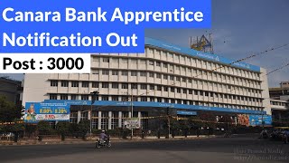 Canara Bank Recruitment 2024  Canara Bank Apprentice Notification Out  Canara Bank Apprentice [upl. by Dolan950]