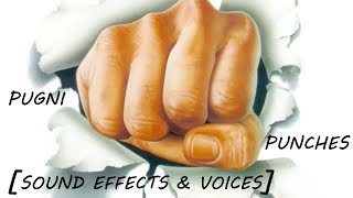 PUGNI  PUNCHS 🥊 SOUND EFFECTS amp VOICES 🥊 [upl. by Robertson]