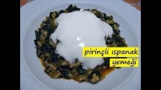 pirinçli ıspanak yemeği [upl. by Ansell]