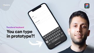 Advanced prototyping in Figma how to create a real Mobile Keyboard [upl. by Sonya]