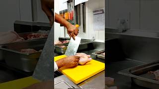 Chicken Deboning with Cleaver mustwatch [upl. by Linnell741]