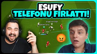 ESUFY KENDİ KENDİNİ KIŞKIRTTI😂 TELEFONU FIRLATTI GSARA HARİKA GOL eFootball Mobile 2025 [upl. by Aynos]