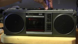 Panasonic RX3940 boombox vertical tuning needs a antenna review [upl. by Dirtsa497]