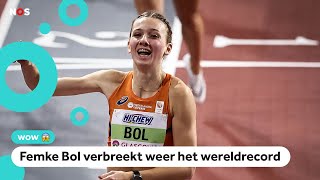 Goud Femke Bol bij WK snelste op de 400 meter [upl. by Shelah]