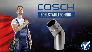 COSCH Edelstahltechnik  Montage Eckbogen flexibel 713341 [upl. by Ystap]