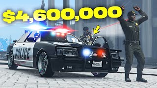 I Bought the NEW 4600000 Cop Car in GTA 5 Online [upl. by Rouvin]