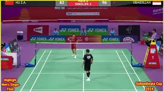 M Zaki Ubaidillah Vs Hu Zhe An Final Mixed Team WJC 2024 [upl. by Okomom596]