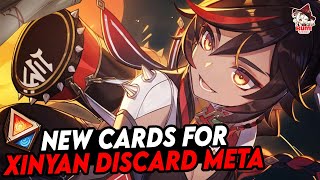 NEW GOOD CARDS For XINYAN DISCARD META  Genshin TCG [upl. by Zul116]