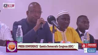 PRESS CONFERENCE ‘ Gambia Democratic Congress GDC ’  1ST MARCH 2024 [upl. by Aramaj702]