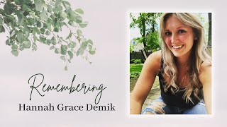 Funeral Service for Hannah Grace Demik [upl. by Llerdnod]