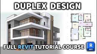 Autodesk Revit Architecture 2024 Full Beginners Tutorial Course [upl. by Heffron]