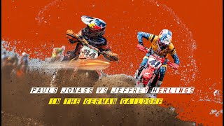 Pauls Jonass vs Jeffrey Herlings In the German Gaildorf [upl. by Pardner]