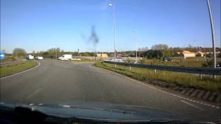 Roadrage Lystrup grenå motorvej [upl. by Onairpic822]