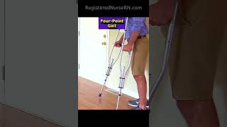 CRUTCH GAIT Patterns You Need to KNOW in Less Than 60 Seconds  Nursing shorts [upl. by Mauro]