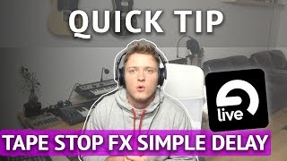 Quick Tips How to create a TAPE STOP effect in Ableton Live [upl. by Ap]